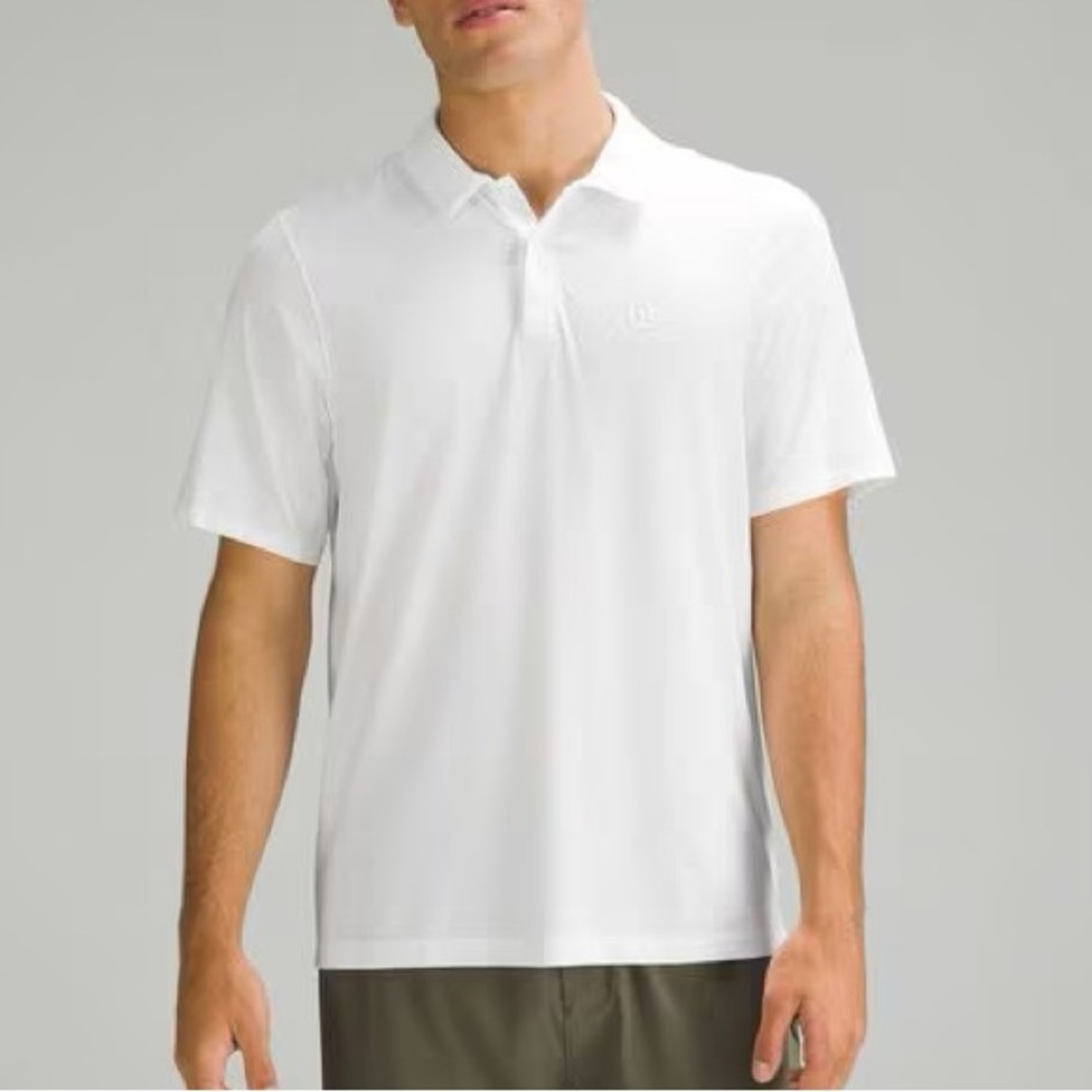 NWT Lululemon Logo Sport Polo Short Sleeve size L